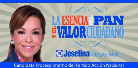 Lona para campaña de las elecciones 2012